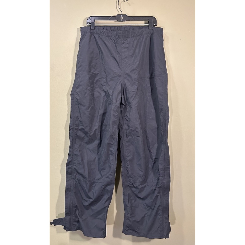 Carhartt Storm Defender Pants Mens Med Black Rain Waterproof Nylon 34x29 Hiking